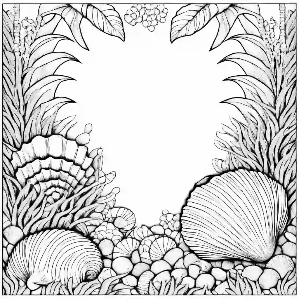 Sea Shells coloring pages